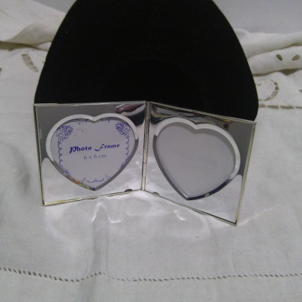 Silver Heart Tiny Picture Frame